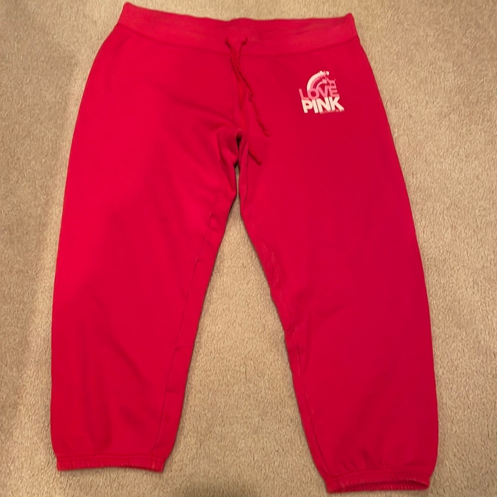 Victoria Secret Pink Capri Sweat Pants Women’s L